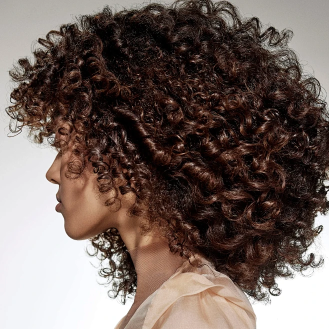 Coily hair type 4